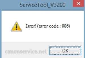 How to Fix Error 006 on Canon Service Tool Resetter